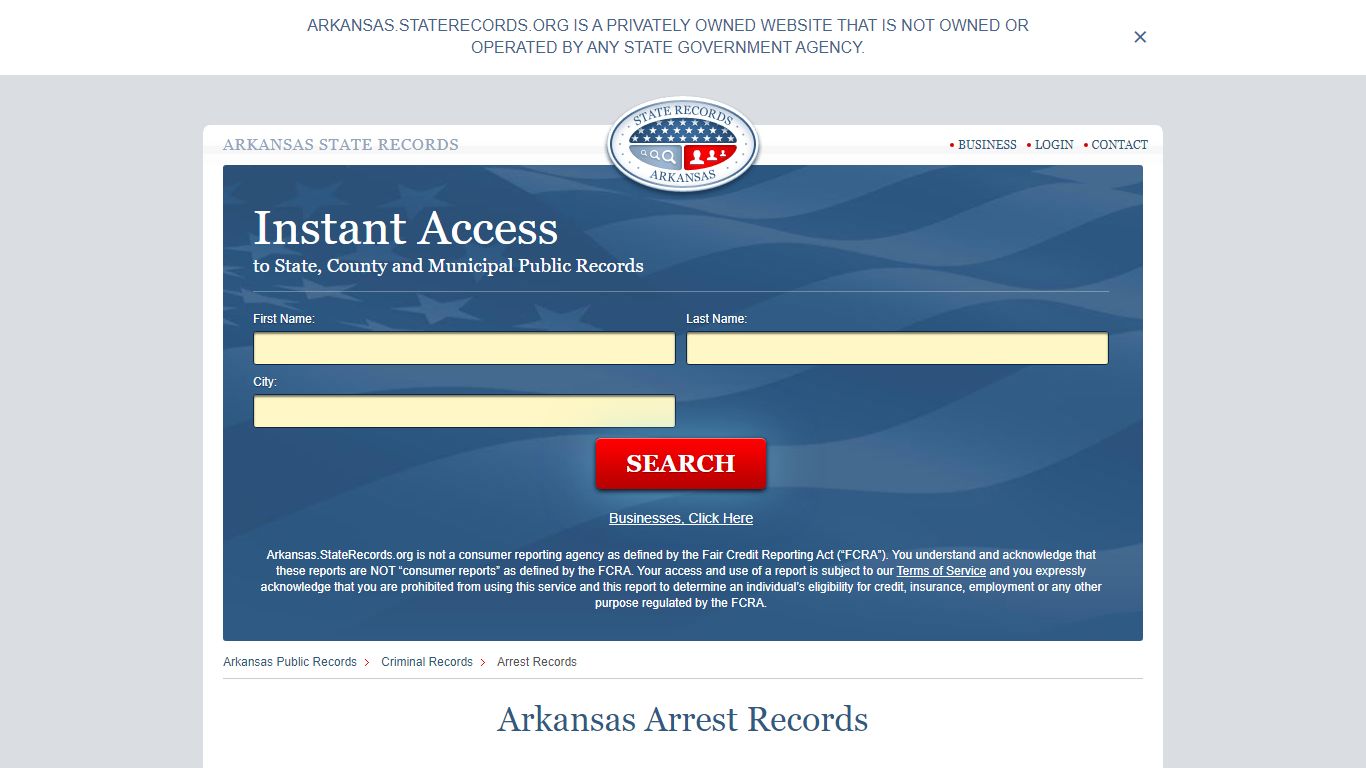 Arkansas Arrest Records | StateRecords.org